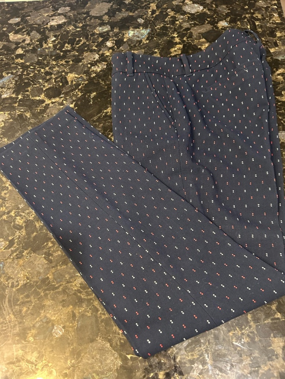 Tommy Hilfiger Navy Dress Pants with Red and White Accents